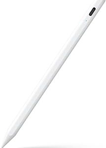 Stylus Pen for iPad 6th-11th Generation-2X Fast Charge Active Pencil Compatible with 2018-2026 Apple iPad Pro 11/12.9/M4, iPad Air 3/4/5/M2/M3/M4,iPad mini 5/6/7 Gen-White