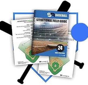 Score It Right Baseball Situational Guide – Premium Situational Field Guide for Coaches, Players, Parents – Detailed Baseball Field Guide – Thick Cardboard Paper – 24 Game Situations