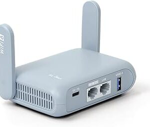GL.iNet GL-MT3000 (Beryl AX) Portable Travel Router, Pocket Wi-Fi 6 Wireless 2.5G Router, Portable VPN Routers WiFi for Travel, Public Computer Routers, Business, Moblie/RV/Cruise/Plane
