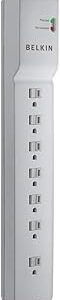 Belkin Power Strip, Belkin Surge Protector with 7 AC Multiple Outlets, 6 ft Long Heavy Duty Extension Cord for Home, Office, Travel, Laptop, Computer Desktop & Phone Charger - White (2320 Joules), 6'
