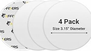 Door Stoppers for Wall – Clean and Dry Surface Required for Strong Adhesive, Sound Dampener Door Knob Wall Protector, Silicone Door Stop Bumpers Guard for Walls (4, Large -3.1)