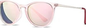 HJSTES Polarized Kids Sunglasses for Girls Boys, 100% UV Protection for Children Sun Glasses, 50MM