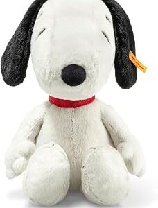 Steiff Peanuts Snoopy Plush Stuffed Animal Toy Friend, Black & White, 12