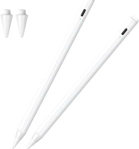 Stylus Pen for iPad A16 11th/10th 2025-2018 2Pack Pencil Pro with Palm Rejection & Tilt Sensitivity Stylus Pen for iPad A16/11/10/9/8/7/6th,Pro 12.9/11/13 inch M4,Air M2/M3/5/4/3,Mini A17/5th/6th