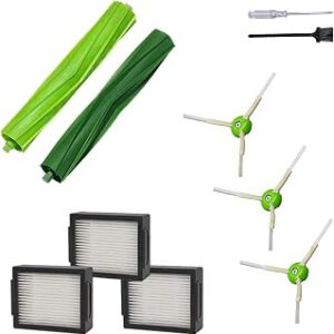 Replacement Parts Accessories for iRobot Roomba i7 j7 i6 i8 i3 i4 i1 e5 e6 I E Series Vacuum Cleaner Includes 1 Pack Bristle Brush,and 3 Pack Filter,Side Brush