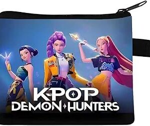 Demon Movie Hunters Element Girl's Wallet 13×11CM - Mini & Compact, Daily Commute Essential