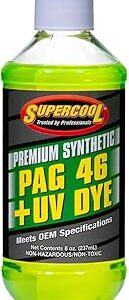 TSI Supercool P46-8D PAG Oil 46 Viscosity with UV Dye 8oz 1-Pack