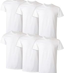 Hanes Men's Undershirt Packs, Stay-Tucked Soft Cotton Undershirts, Best Undershirts for Men, White/Black/Asstd Multipacks