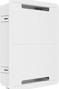 Legrand - OnQ Cable Management, In-Wall Media Box, Dual Purpose Structured Wiring Enclosure with Mounting Bracket, Home Networking Panel, 17 inch, White, ENP1705NAV1