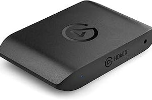 Elgato HD60 X - Stream and Record in 1080p60 HDR10 or 4K30 with Ultra-low Latency on PS5|Pro, PS4|Pro, Xbox Series X/S, Xbox One X|S, Nintendo Switch 2, in OBS and More, Works with PC and Mac