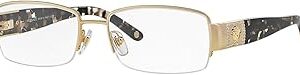 Versace VE 1175B Eyeglasses w/Gold Frame and Non- 53 mm Diameter Lenses,