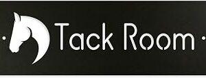 Tack Room Sign - Rustic Thick Heavy-Duty Steel - Horse Tack Room Accessories and Supplies