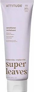ATTITUDE Pregnancy Conditioner, Dermatologically Tested, Plant and Mineral-Based, Vegan Maternity Products, Argan Oil, 8 Fl Oz