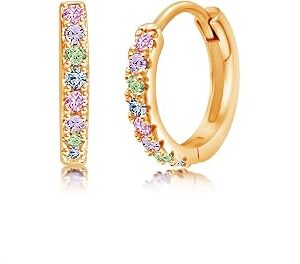 Chanteur Hypoallergenic Huggie Earrings for Girls & Women - Small Hoop Design, Perfect for Teens & Kids