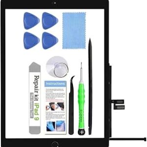 for iPad 9 (9th Gen 2021) A2602 A2603 A2604 A2605 Screen Replacement Glass Touch Digitizer Repair Kit with Home Button & Tools - Only for iPad 9 9th Generation