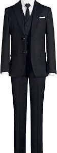 Marvelous World Boys' Formal Slim Fit Suit Set, Adjustable Waist