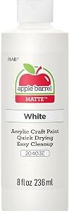 Apple Barrel Acrylic Paint in Assorted Colors (8 Ounce), 20403 White