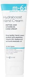 m-61 Hydraboost Hand Cream | Fast-Absorbing, Fragrance-Free Hand Cream with Shea Butter, Hyaluronic Acid, and Vitamin E - 2.5 Fl. Oz.