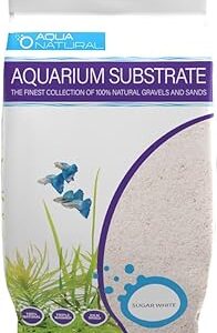Aqua Natural Sugar White Sand 10lb Substrate for aquascaping, Aquariums, vivariums and terrariums
