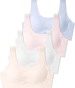 SALIA GIRL Training Bras for Girls 10-16 Sports Seamless Bra with Removable Padding Bras