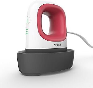 Cricut EasyPress Mini Heat Press - For Pressing Small Objects Like Shoes, Stuffed Animals, Hats & More - 3 Heat Settings & Precision Tip - Ceramic-Coated Heat Plate - Compact & Lightweight - Raspberry