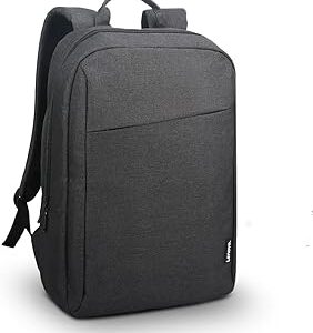 Lenovo Laptop Backpack B210, 15.6-Inch Laptop/Tablet, Durable, Water-Repellent, Lightweight, Clean Design, Sleek for Travel, Business Casual or College, GX40Q17225, Black