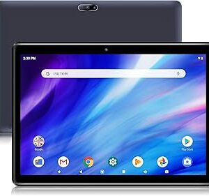 PRITOM Tablet 10 inch, 64GB, Tablet Android, HD IPS Screen, Dual Camera, WiFi, Bluetooth, Tablets with 6000mAh Battery, Touch10 Tab GMS Certified (Black)