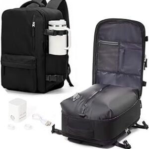 WONHOX Large Travel Backpack Carry on Flight Approved Laptop Work Business Backpack for Women Men Mochila de Viaje