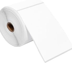 Spartan Industrial - 4 X 6 Direct Thermal Labels (2000 Count, 8 Rolls) - Printable Postage Shipping Labels for Packages and Returns - Compatible with Zebra and Rollo Printers