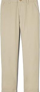 French Toast Boys' Adjustable Waist Stretch Straight Fit Chino Pant
