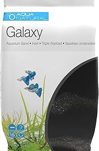 Aqua Natural Galaxy Sand 10lb Substrate for aquascaping, Aquariums, vivariums and terrariums, Black