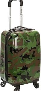 Rockland Safari Hardside Spinner Wheel Luggage, CAMO, Carry-On 20