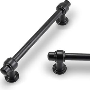 10 Pack 5 Inch Matte Black Cabinet Pulls Kitchen Cabinet Handles Cabinet Hardware Kitchen Handles for Cabinets Cupboard Handles Drawer Pulls