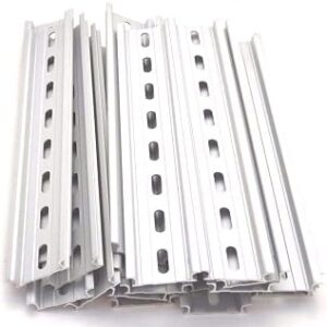 T&G 10 Pieces DIN Rail Slotted Aluminum RoHS 8 Inches Long 35mm Wide 7.5mm High
