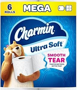 Charmin Ultra Soft Toilet Paper, 6 Mega Rolls = 24 Regular Rolls