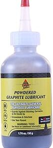 AGS Company MR. ZIP Extra Fine Dry Graphite Lubricants Bottle 2oz., Advanced Dry Film Lubricant, Robust Home Improvement Aid, Diminish Friction and Midigate Wear