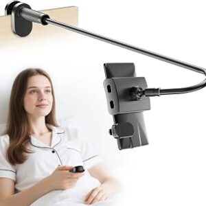 Kefotic Gooseneck Tablet Holder for Kindle Reading in Bed with Page Turner Remote, Hands Free Desk Bedside Lazy Arm Stand for Kindle Accessories, Gifts for Readers