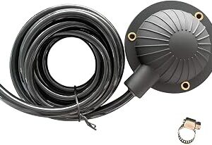 Air Foot Pedal, Huazu Air Foot Pedal Switch for Drain Cleaning Machines, With 8' Long Hose, Fits Ridgid K-400, K-380, K-3800, K750, K-7500, General, Spartan, Electric Eel, Trojan