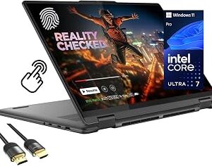 Lenovo Yoga 7i 2-in-1 Laptop, 16 2K Touchscreen Display, Core Ultra 7 155U (Up to 4.80 GHz), 16GB DDR5, 1TB PCIe SSD, Wi-Fi 6E, Backlit KB, FP Reader, TB 4, Webcam, Keypad, PDG HDMI, Win 11 Pro