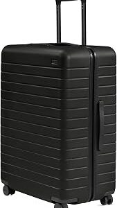 Away Large Checked Luggage, 29 Inch Hardside Suitcase with Spinner Wheels, Lightweight & Durable, TSA Lock, Jet Black