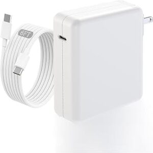 Macbook Pro Charge,140w Fast Mac book Air/Pro Charger With 6FT Fast Charger USB C to C Cable Cord For Apple MacBook Pro/MacBook Air 16 15 14 13 Inch,M1 M2 M3,iPad Pro,Samsung Galaxy & All USB C Device