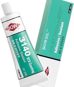 3140 RTV Coating 100ml Adhesive Sealant Translucent Clear Binding Agents Electrical Industry and Electronics,Good Flowability, Good Flame Resistance, Dow Corning 3140