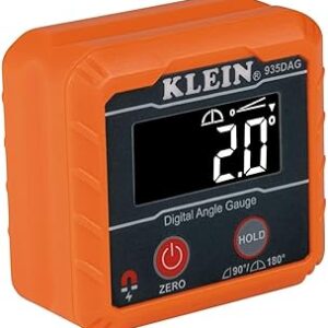 Klein Tools 935DAG Digital Electronic Level and Angle Gauge, Measures 0 - 90 and 0 - 180 Degree Ranges, Measures and Sets Angles