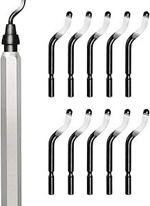 11-Blade Deburring Tool for 3D Printing, Premium High-Speed Steel Blades for Smooth Edge Finishing - Ideal for HVAC, Metal & Resin & Professional Conduit Reaming, 3D Printer Accessories