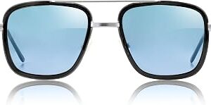 Hyperlight Aviator Black Fullerene C60 UV & bluelight daily shades for men. Unisex luxury sunglasses for women, designer sunglasses for men. Fashion branded harmonized white light eyeglasses w/case