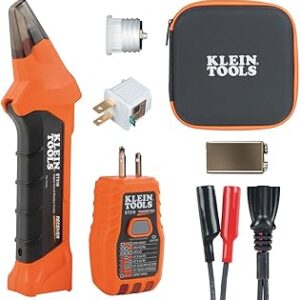 Klein Tools ET310KIT AC Circuit Breaker Finder Kit, Electric Tester, GFCI Tester, Leads, Adapters and Case