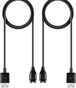 AWINNER Compatible for Garmin Watch Charger Cable (2 Pack)