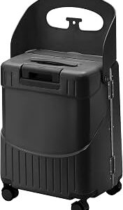20 Ride-On Luggage with Child Seat, Hardside Carry-On Suitcase with Shockproof 360° Silent Spinner Wheels, TSA Lock, Kids & Adults & Busy Moms