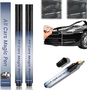 Car Scratch Remover, All Cars Magic Pen, Scratch Remover for Vehicles, Lightweight and Fast,Long-Lasting,Effective Performance, Black Car Paint Scratch Repair 2pcs
