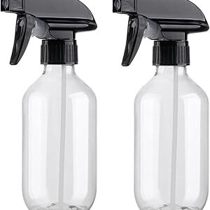 Spray Bottles 10oz/300ml Plastic Spray Bottle Empty Refillable Container with Adjustable Head Sprayer, Mist/Stream Water Bottle for Cleaning Products, Plants, Pet Training, Hairstyling